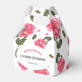 Design des rosa-rosa-Shabby Chic Geschenkschachtel (Rückseite)