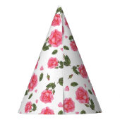 Design des rosa-rosa-Shabby Chic Partyhütchen (Rückseite)