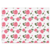 Design des rosa-rosa-Shabby Chic Tischdecke (Vorderseite (Horizontal))
