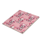 Design des rosa Welpen-Hundes - Rosa Fliese (Seite)