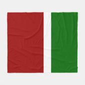 Design des roten grünen Blocksticks Fleecedecke (Vorderseite (Horizontal))