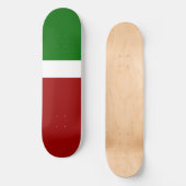 Design des roten grünen Blocksticks Skateboard (Vorderseite)