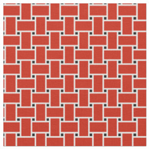 Design des roten Korbmusters Stoff