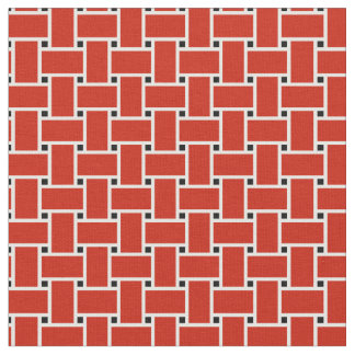 Design des roten Korbmusters Stoff