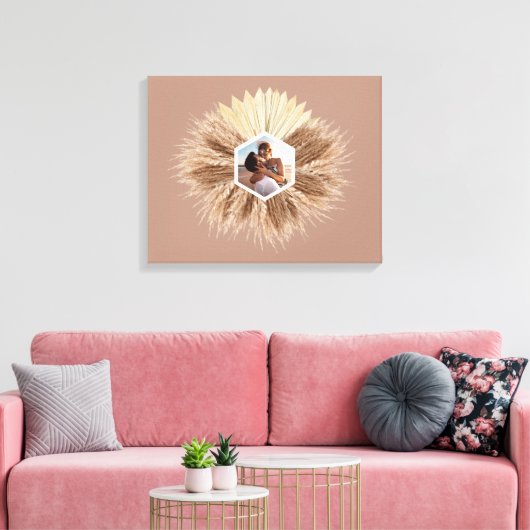 Design des rustikalen, warmen neutralen Fotos Leinwanddruck (Insitu (Wohnzimmer))