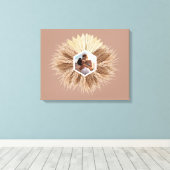 Design des rustikalen, warmen neutralen Fotos Leinwanddruck (Insitu (Holzboden))