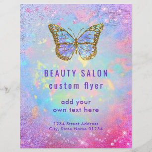 Design des Schmetterlinglogo Flyer