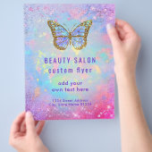 Design des Schmetterlinglogo Flyer (Hand)