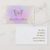 Design des Schmetterlinglogo Visitenkarte (Vorne/Hinten)