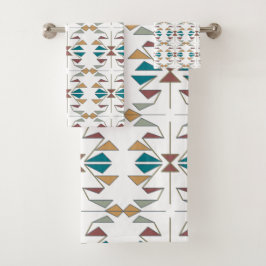 Design des schrägen Dreiecks Badhandtuch Set