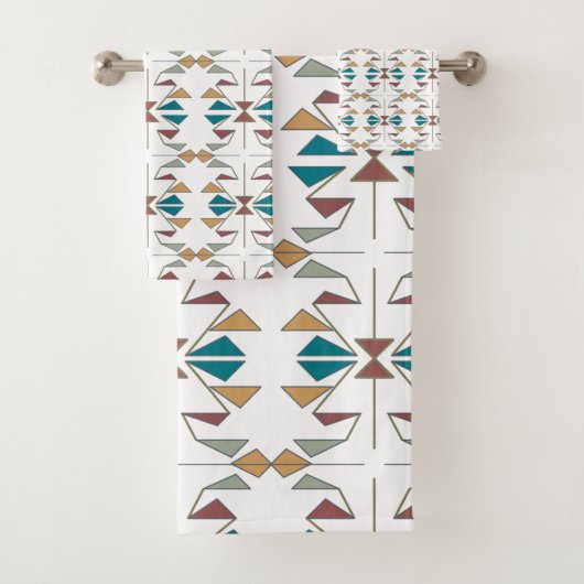 Design des schrägen Dreiecks Badhandtuch Set (Insitu)