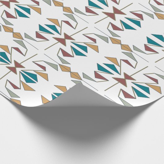 Design des schrägen Dreiecks Geschenkpapier (Ecke)