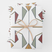 Design des schrägen Dreiecks Geschenkpapier Set (Beispiel)