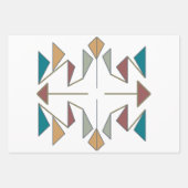 Design des schrägen Dreiecks Geschenkpapier Set (Vorderseite)