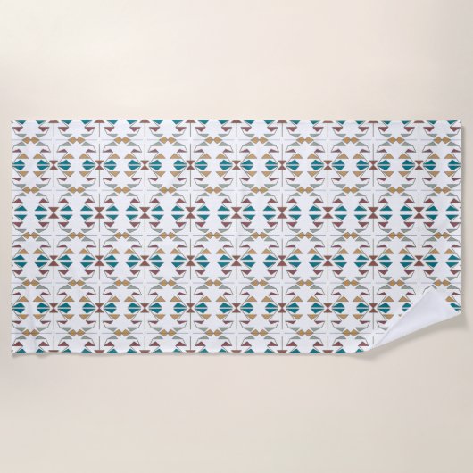 Design des schrägen Dreiecks Strandtuch (Vorderseite)