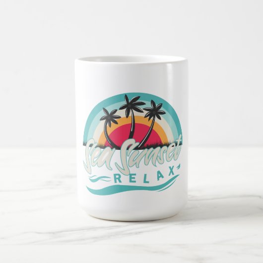 Design des Sea-Lover-T - Shirt Kaffeetasse (Mittel)