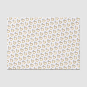 Design des Set Golddiamant-Hochzeitsring Seidenpapier