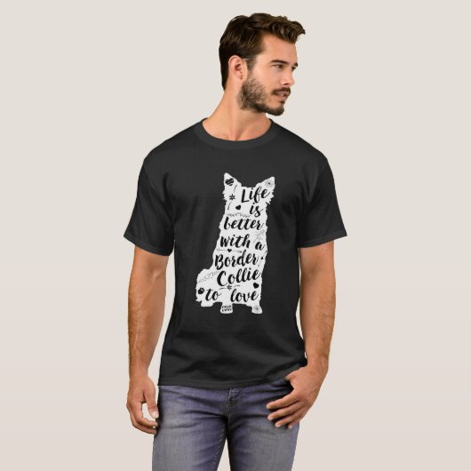 Design des Shirts "Border Collie Dog" (Vorne ganz)