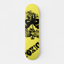 Design des Skateboardmusters für giftige Abfälle