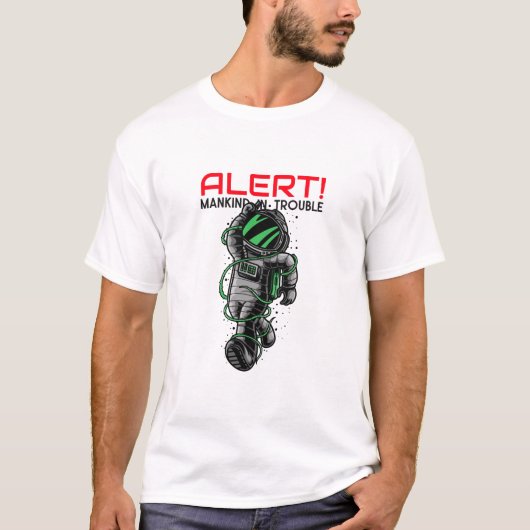 Design des Space Man T - Shirt (Vorderseite)