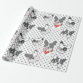 Design des spielerischen Hundes Geschenkpapier
