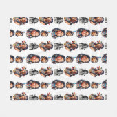 Design des Stammmusters eines systemeigenen Amerik Fleecedecke (Vorderseite (Horizontal))