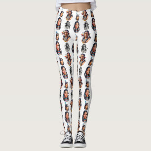 Design des Stammmusters eines systemeigenen Amerik Leggings