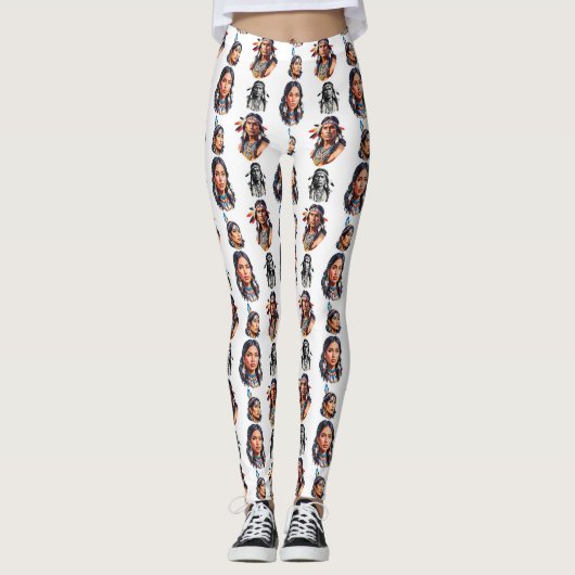 Design des Stammmusters eines systemeigenen Amerik Leggings (Vorderseite)
