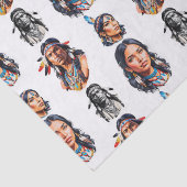 Design des Stammmusters eines systemeigenen Amerik Seidenpapier (Detail)