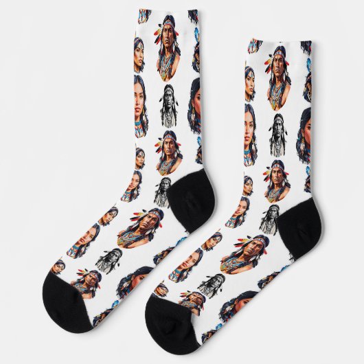 Design des Stammmusters eines systemeigenen Amerik Socken (Linkes Detail)