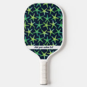 Design des Starfish Beach Themes Pickleball Schläger (Vorderseite)