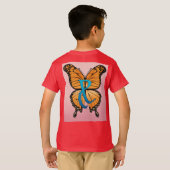 Design des T - Shirt abstrakt Butterfly Wings (Schwarz voll)