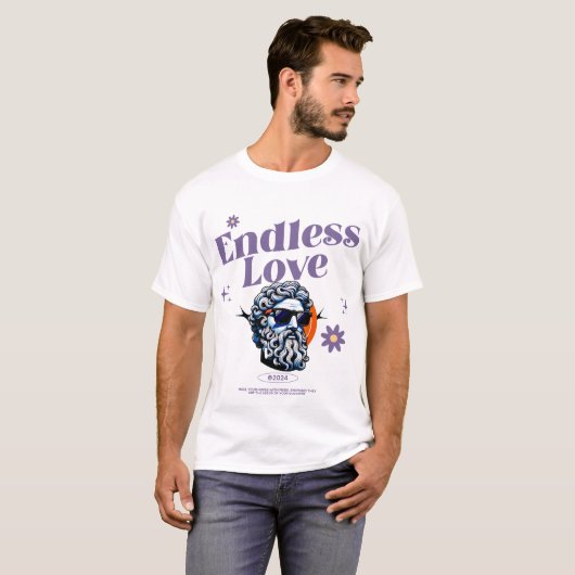 Design des T - Shirt "Endlose Liebe": (Vorne ganz)