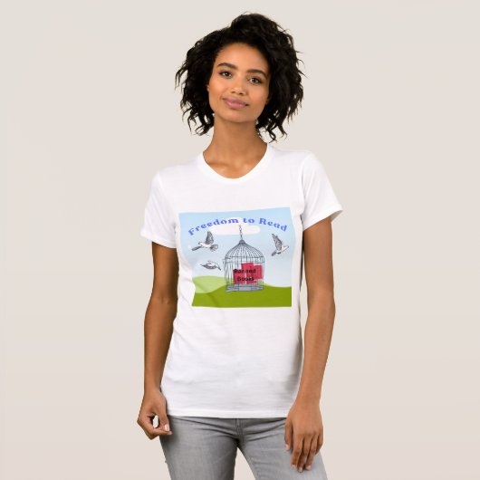 Design des T - Shirt "Freedom to Read" (Vorne ganz)
