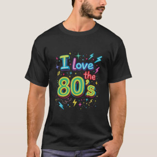 Design des T - Shirt für Retro-Lieben der 80er Jah