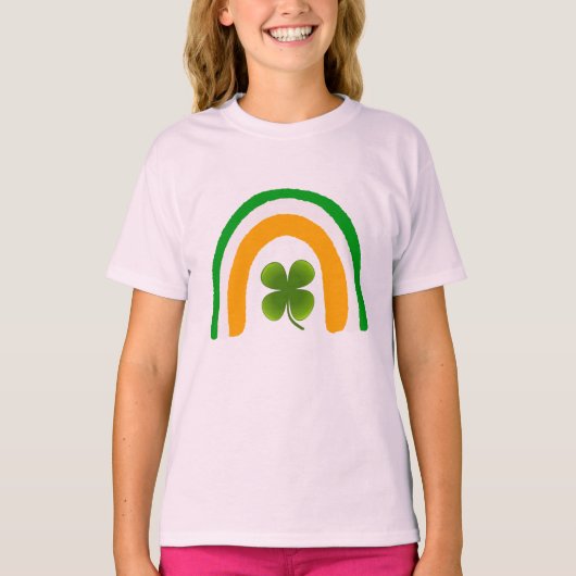 Design des T - Shirt "Irish Flag Rainbow Cloge Kle (Vorderseite)