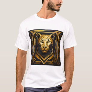 Design des T - Shirt Tribal Geometric Lion
