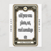 Design des Tower Tarot Postkarte (Vorderseite)