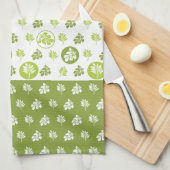 Design des tropischen, grünen Kreises Geschirrtuch (Viertel Falte)