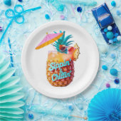 Design des tropischen Party von Sippin & Chillin Pappteller (Party)