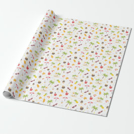 Design des tropischen Sommerstrand Geschenkpapier