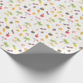 Design des tropischen Sommerstrand Geschenkpapier (Ecke)