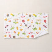 Design des tropischen Sommerstrandes Badhandtuch Set (Handtuch)