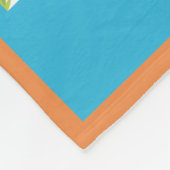 Design des tropischen Sommerstrandes Fleecedecke (Ecke)
