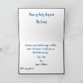 Design des tropischen Sommerstrandes Karte (Innenseite)