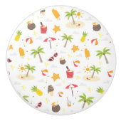 Design des tropischen Sommerstrandes Keramikknauf (Vorderseite)