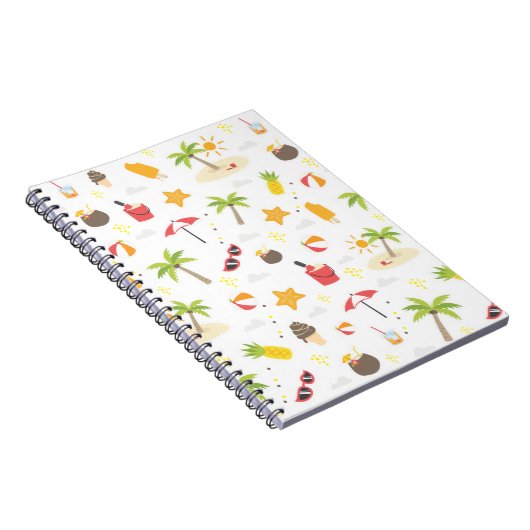 Design des tropischen Sommerstrandes Notizblock (Rechte Seite)