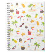 Design des tropischen Sommerstrandes Notizblock (Vorderseite)
