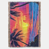 Design des tropischen Sonnenuntergangs Decke (Vorderseite Vertikal)