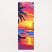 Design des tropischen Sonnenuntergangs Yogamatte (Vorderseite)